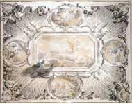 Pierre Jean-Baptiste-Marie Design for a Ceiling Decoration - Hermitage